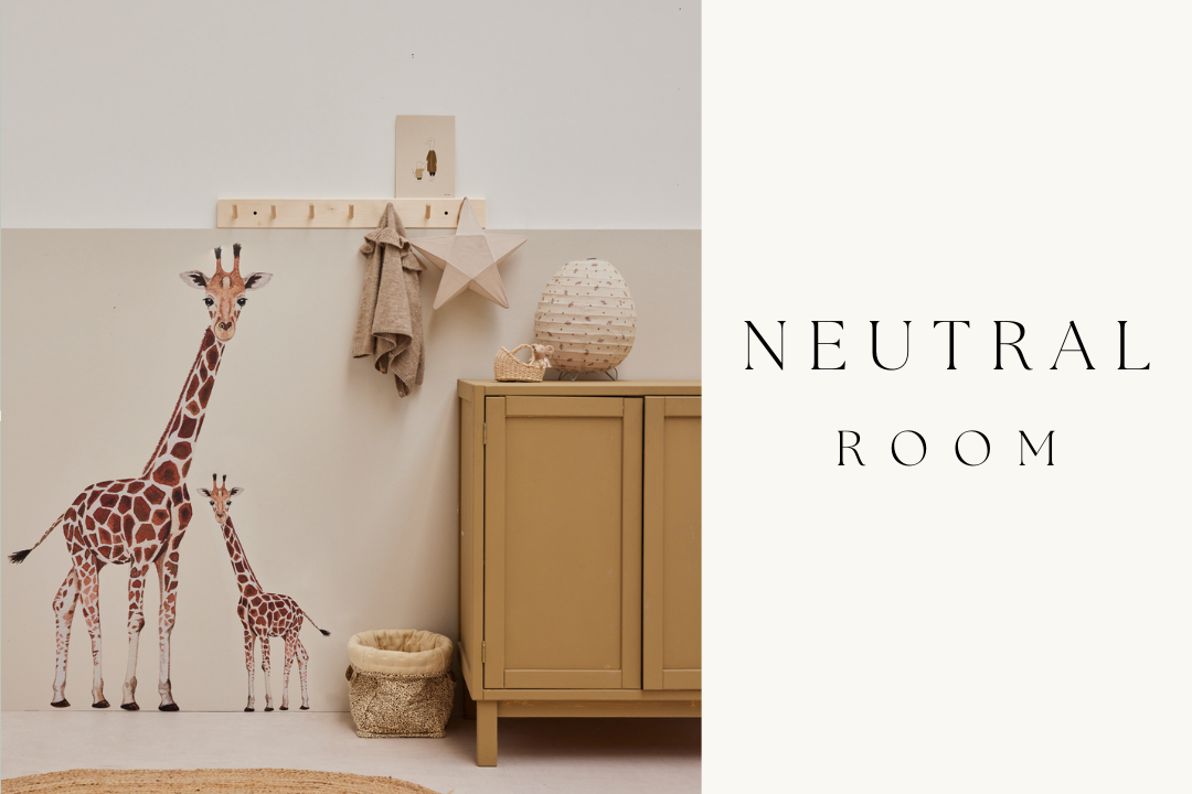 Kleur inspiratie: Neutrale kinderkamer met kleur accenten