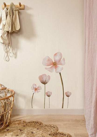 Stickers muraux | Fleurs rose (70 cm)