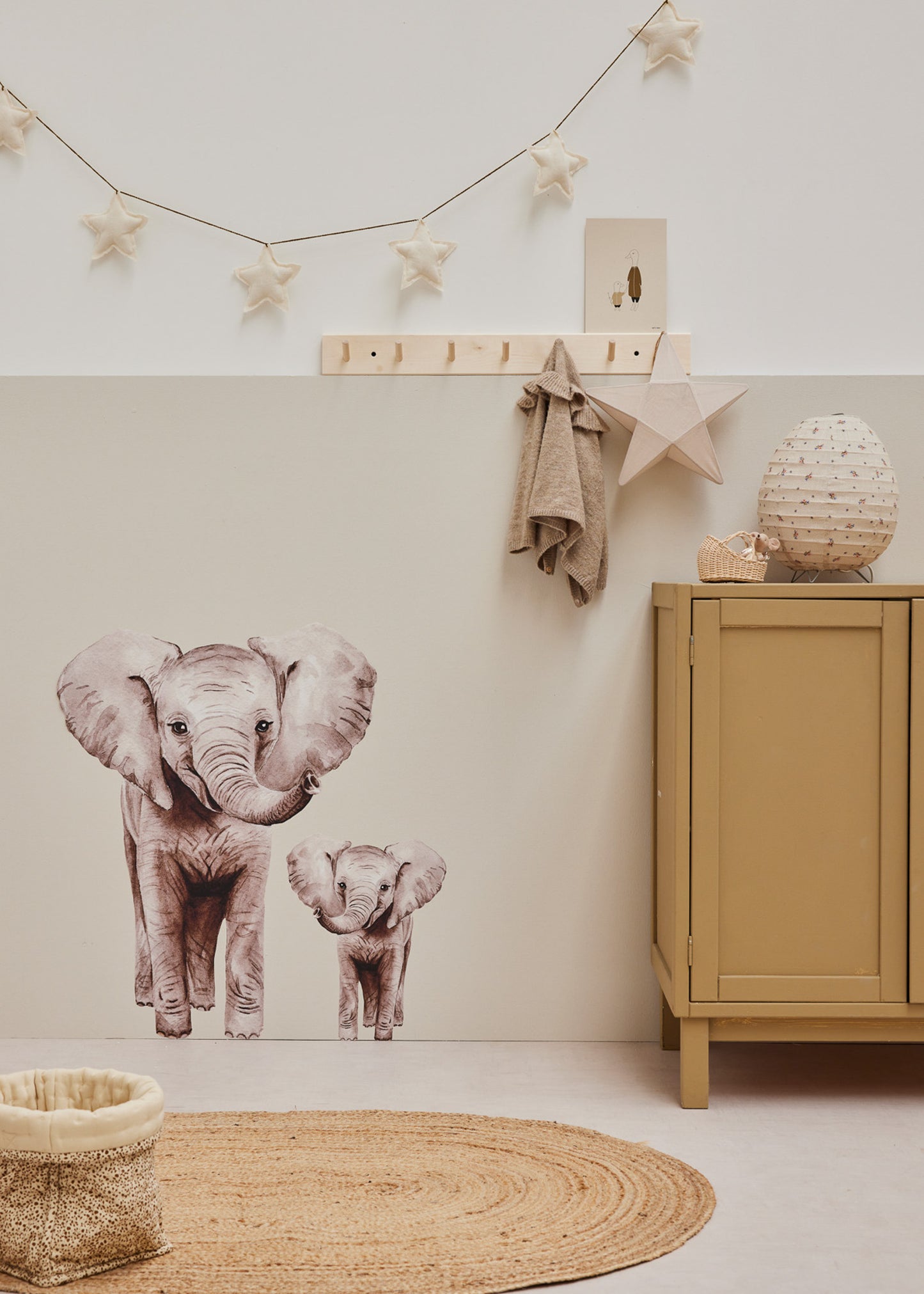 Stickers Muraux | Duo Éléphants