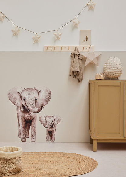 Stickers Muraux | Duo Éléphants