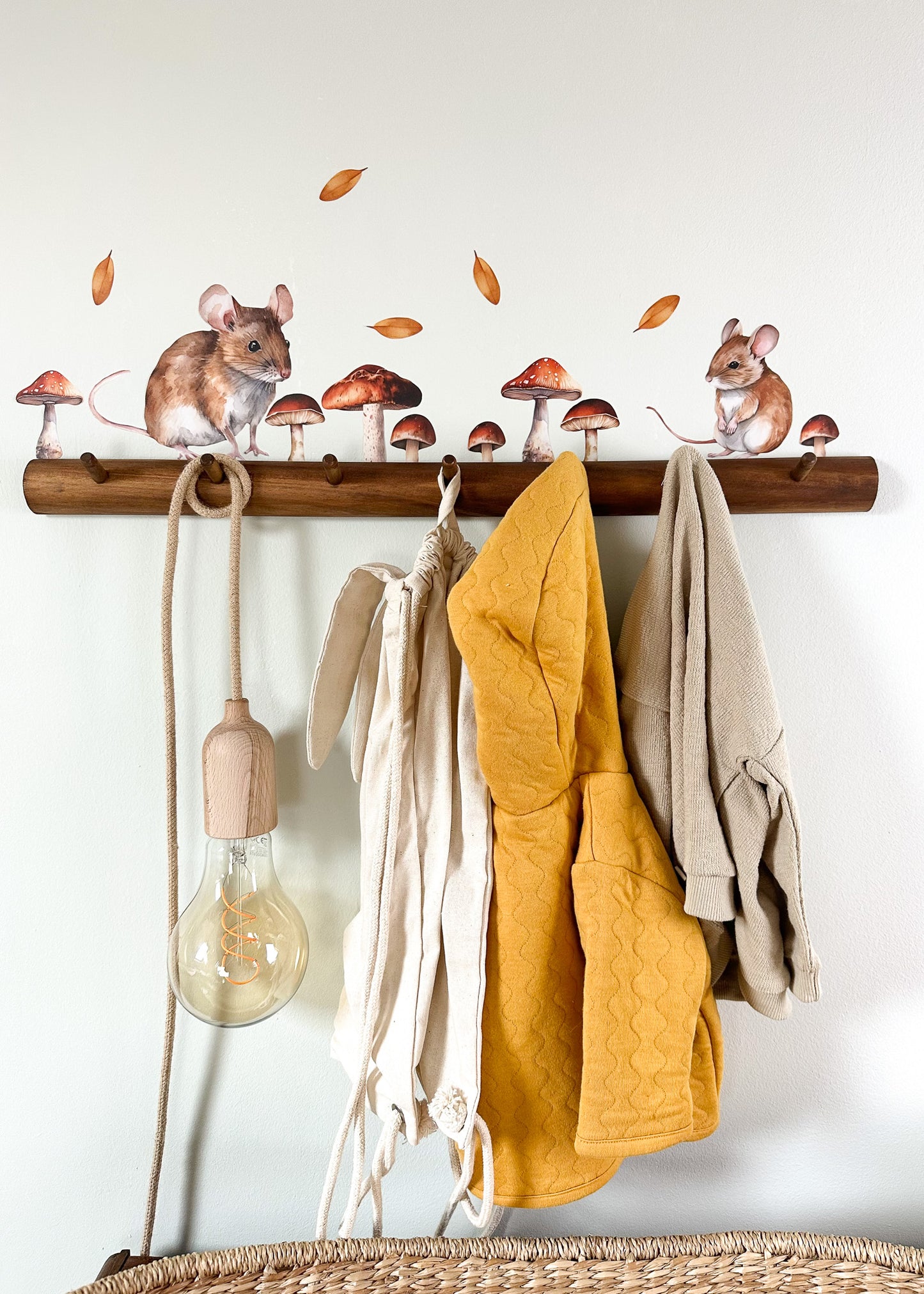 Wall stickers | Mice with mushrooms | mini set