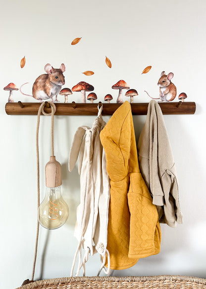 Wall stickers | Mice with mushrooms | mini set