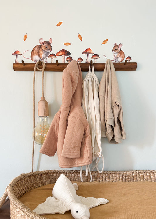Wall stickers | Mice with mushrooms | mini set