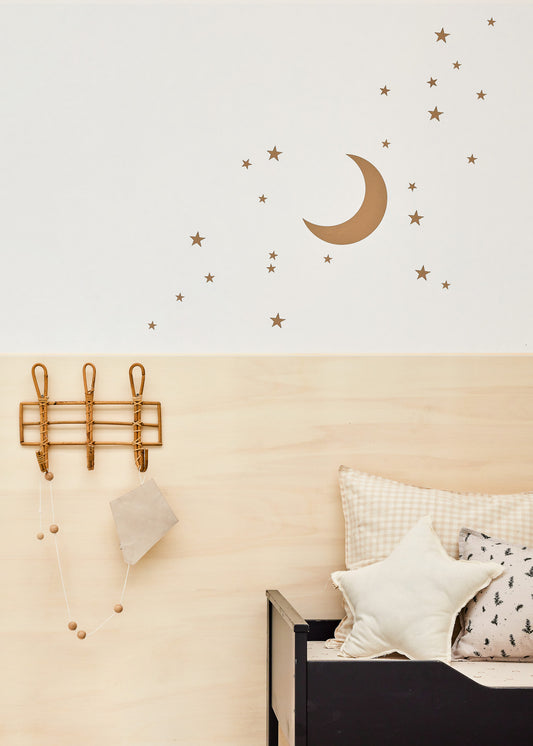 Moon & stars | ochre yellow
