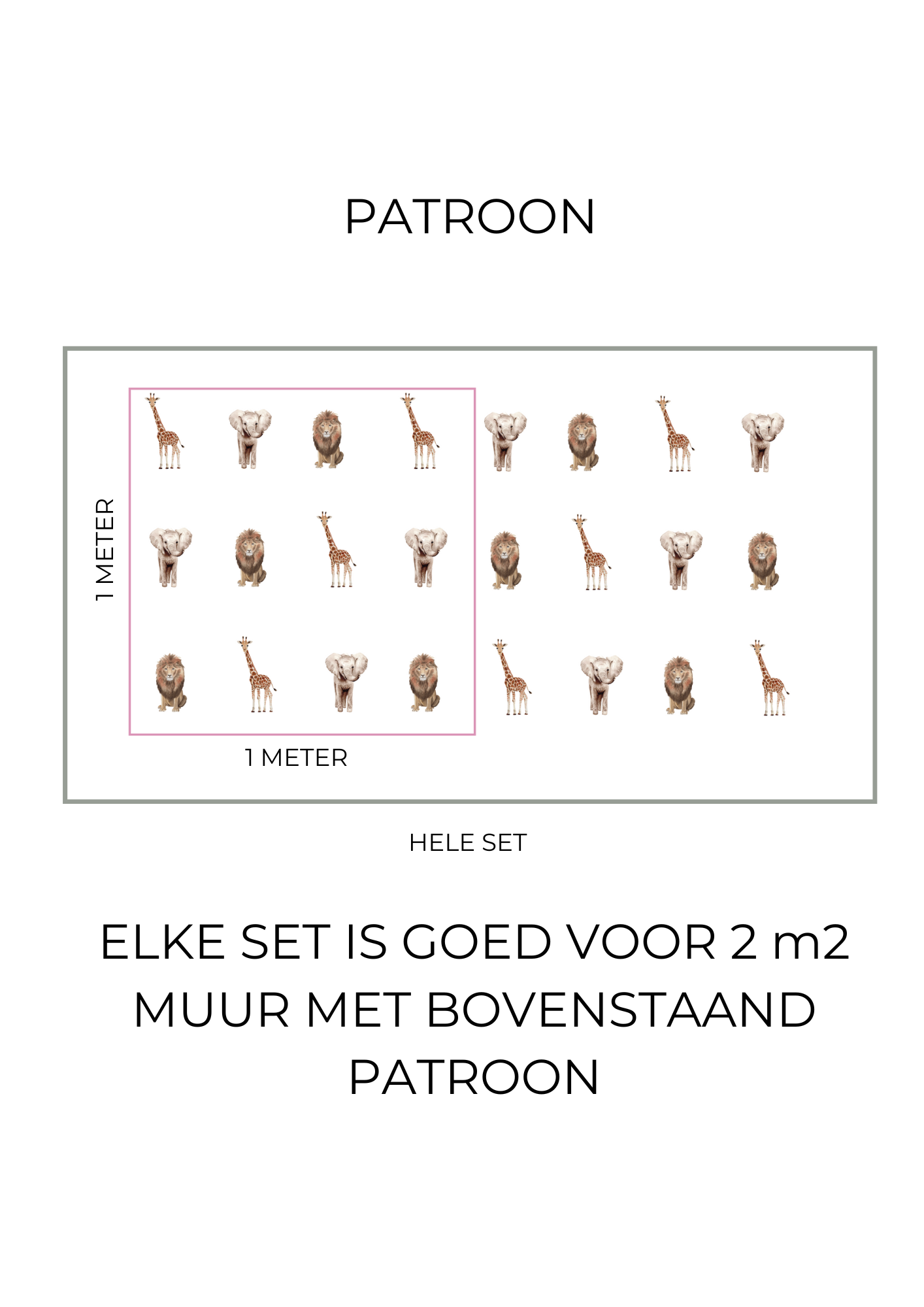 Autocollants muraux | ensemble de papiers peints Jungle