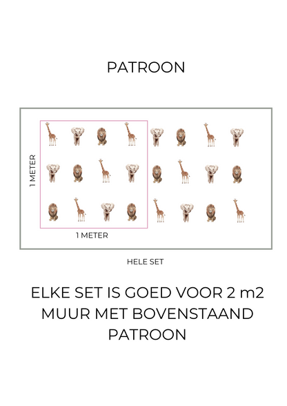 Autocollants muraux | ensemble de papiers peints Jungle