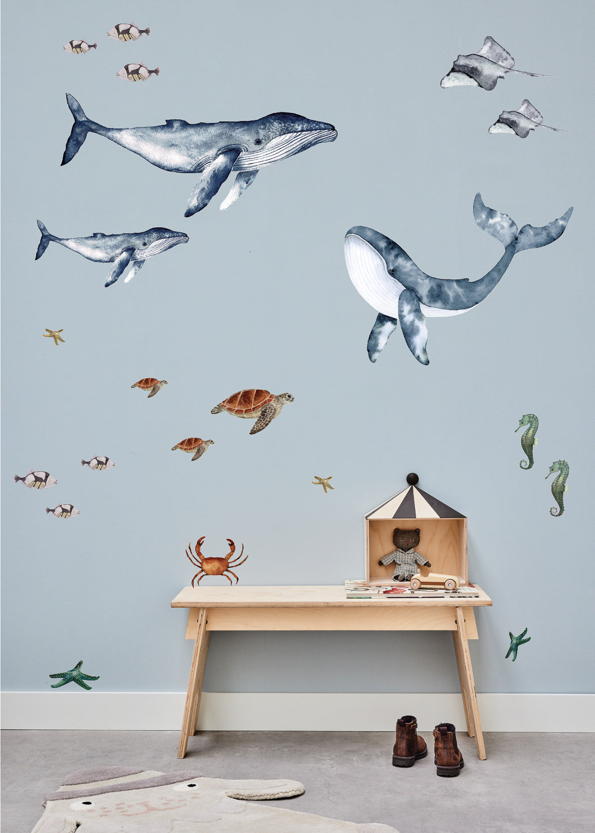 Walvissen en waterdieren set XL | Papertales design