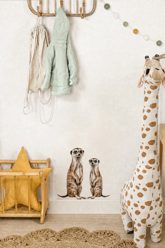 Muurstickers | Duo Stokstaartjes
