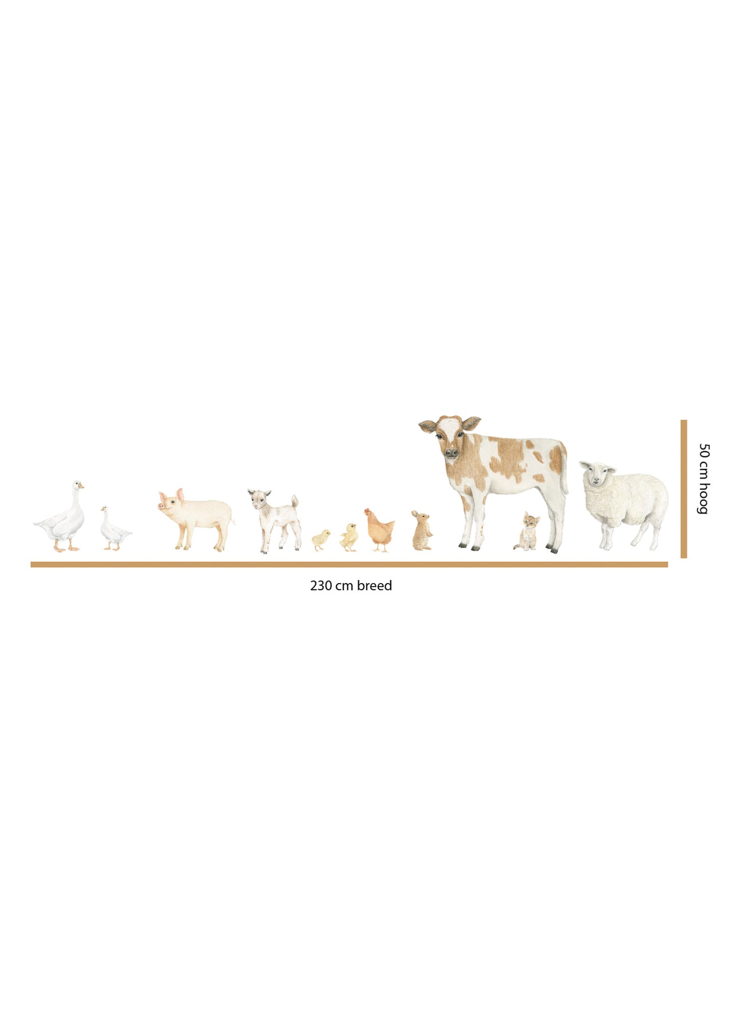 Farm animals set XL