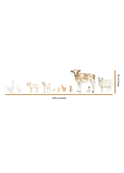 Farm animals set XL