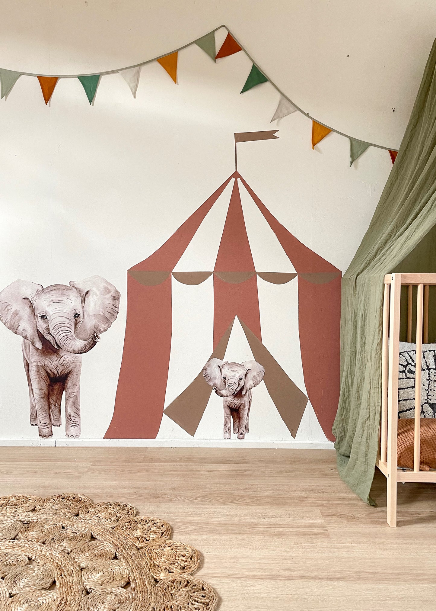 Stickers Muraux | Duo Éléphants