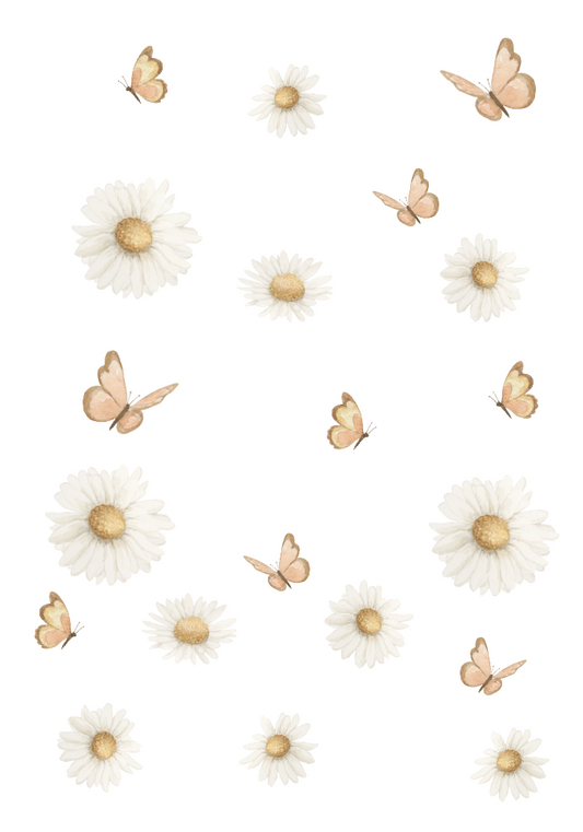 Wall stickers | Daisies & butterflies