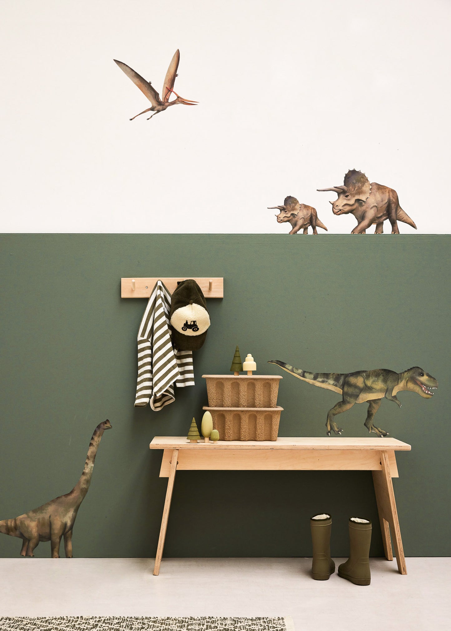 Stickers muraux | Dino set aquarelle