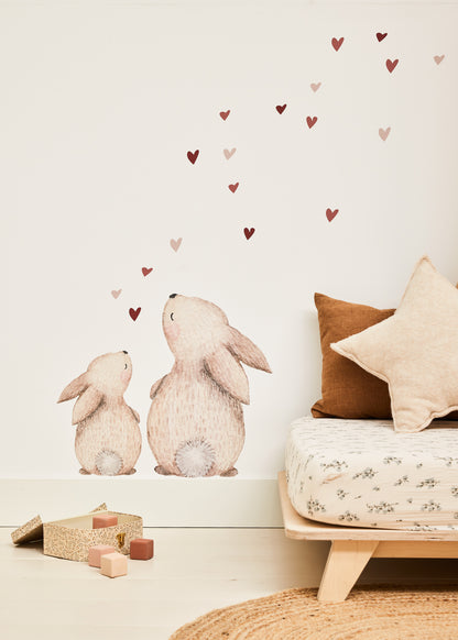 SET: bunnies with hearts