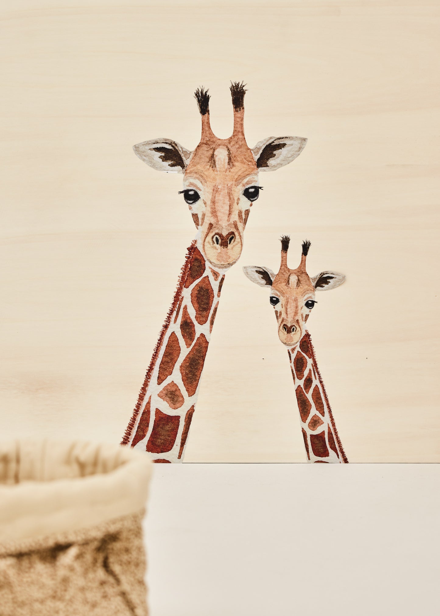 Waterverf Giraffen hoofden | Papertales design collection